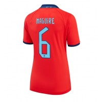 Zenski Nogometni Dres Engleska Harry Maguire #6 Gostujuci SP 2022 Kratak Rukav